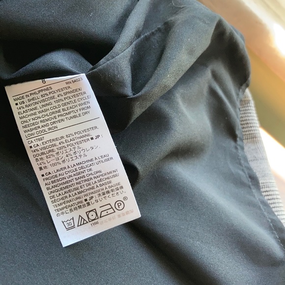 Banana Republic black plaid wrap pencil skirt - Picture 8 of 8